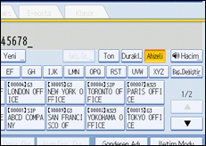İşlem paneli ekran çizimi