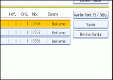 İşlem paneli ekran çizimi
