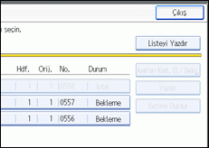 İşlem paneli ekran çizimi
