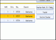 İşlem paneli ekran çizimi