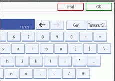 İşlem paneli ekran çizimi