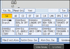 ��lem paneli ekran &ccedil;izimi