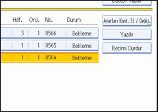 İşlem paneli ekran çizimi