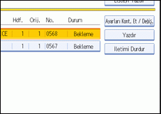 İşlem paneli ekran çizimi