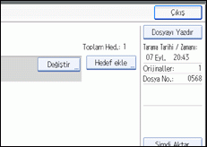 İşlem paneli ekran çizimi