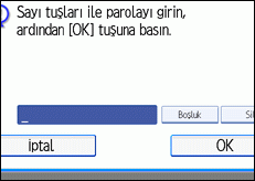 ��lem paneli ekran &ccedil;izimi