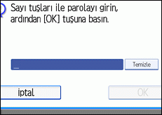 ��lem paneli ekran &ccedil;izimi