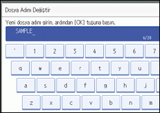 İşlem paneli ekran çizimi