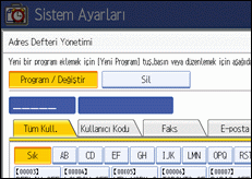 İşlem paneli ekran çizimi