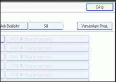 ��lem paneli ekran &ccedil;izimi