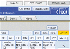 Illustrasjon over kontrollpanelet