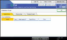 Illustrasjon over kontrollpanelet