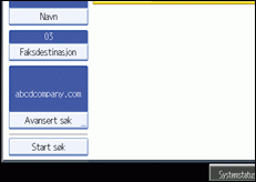 Illustrasjon over kontrollpanelet