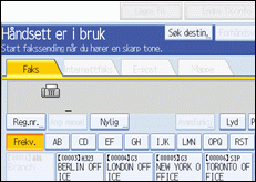 Illustrasjon over kontrollpanelet