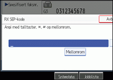 Illustrasjon over kontrollpanelet