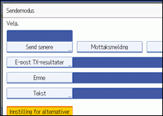 Illustrasjon over kontrollpanelet