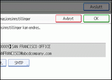 Illustrasjon over kontrollpanelet