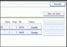Illustrasjon over kontrollpanelet