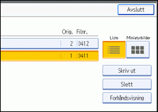 Illustrasjon over kontrollpanelet