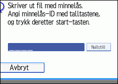 Illustrasjon over kontrollpanelet