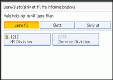 Illustrasjon over kontrollpanelet