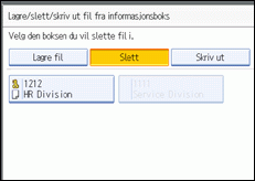 Illustrasjon over kontrollpanelet