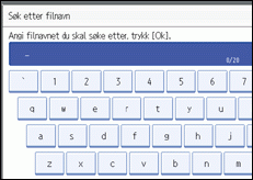 Illustrasjon over kontrollpanelet