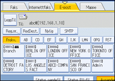 Illustrasjon over kontrollpanelet