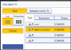 Illustrasjon betjeningspanel