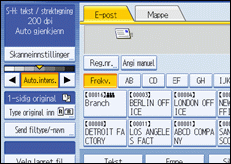 Illustrasjon betjeningspanel