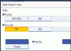 Illustrasjon betjeningspanel