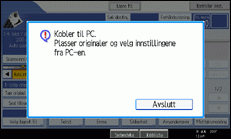 Illustrasjon betjeningspanel