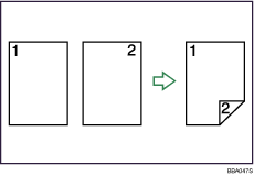 Illustration af 2-sidet udskrivning