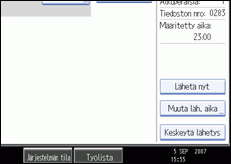 Käyttöpaneelin näyttö