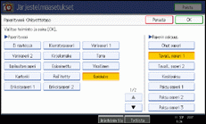 Kuva käyttöpaneelinäytöstä