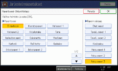 Kuva käyttöpaneelinäytöstä