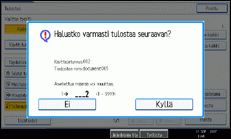 Kuva käyttöpaneelinäytöstä