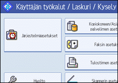 Kuva käyttöpaneelinäytöstä