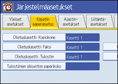 Kuva käyttöpaneelinäytöstä
