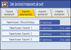 Kuva käyttöpaneelinäytöstä