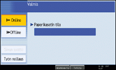 Kuva käyttöpaneelinäytöstä