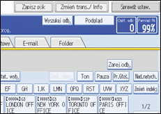 Ilustracja ekranu panelu operacyjnego