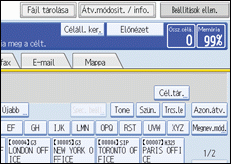 Vezérlpanel képerny - kép