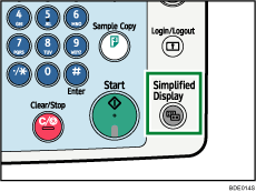 Simplified Display key illustration