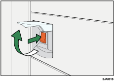 Main power switch illustration