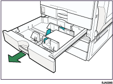 Paper tray illustration