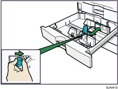 Paper tray illustration