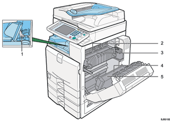 Main unit illustration numbered callout illustration