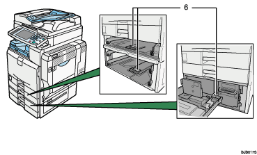 Main unit illustration numbered callout illustration