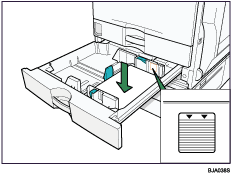 Paper tray illustration